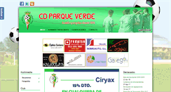 Desktop Screenshot of cdparqueverde.com