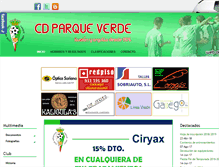 Tablet Screenshot of cdparqueverde.com